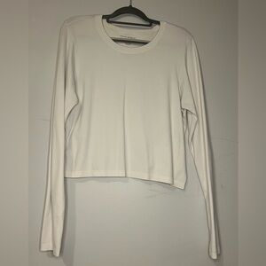 Athleisure Long Sleeve Tee - White